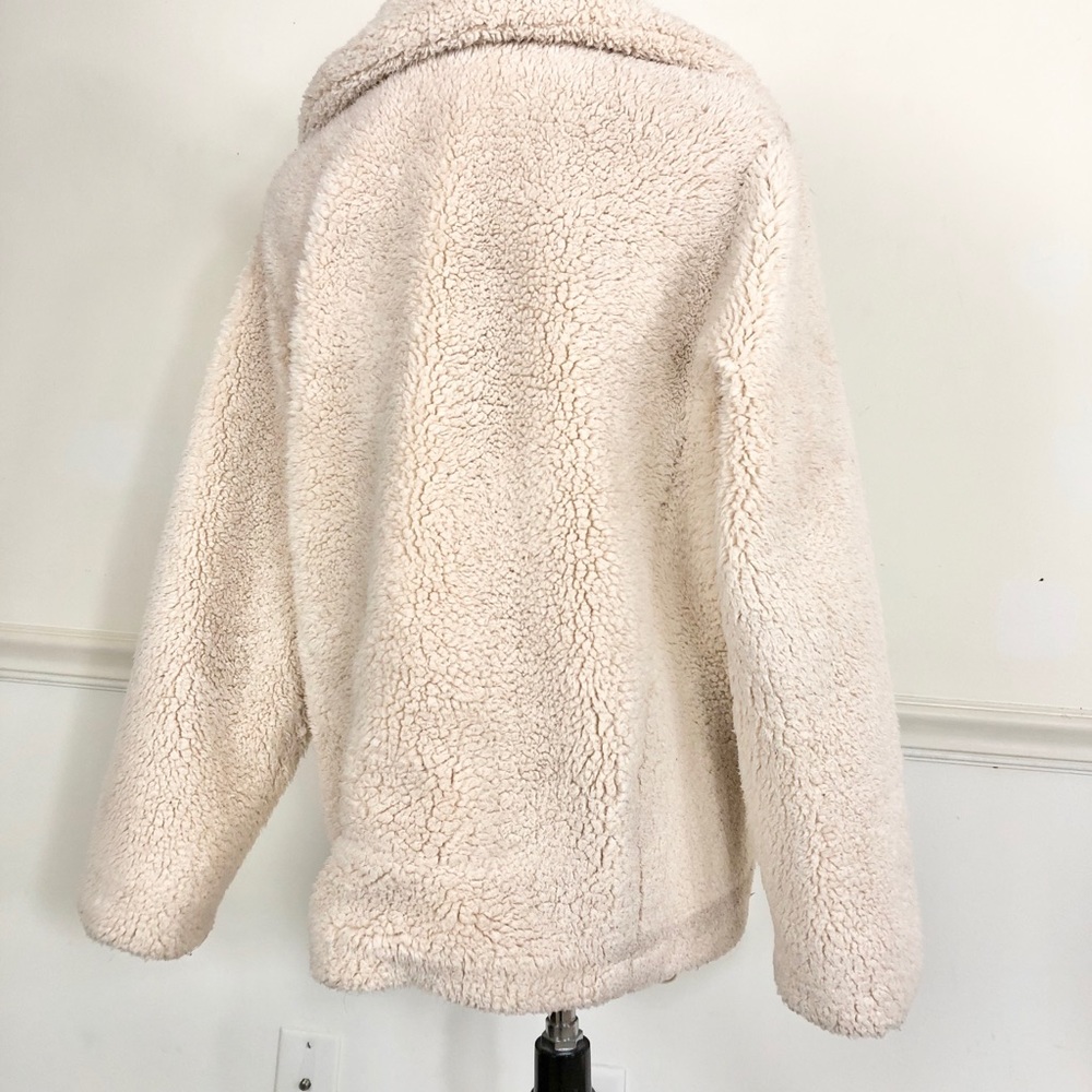 Free People Teddy  jacket cream XS faux fur - Picture 7 of 12